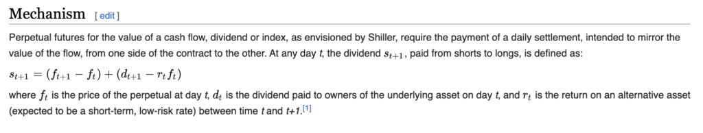 perpetual futures formula