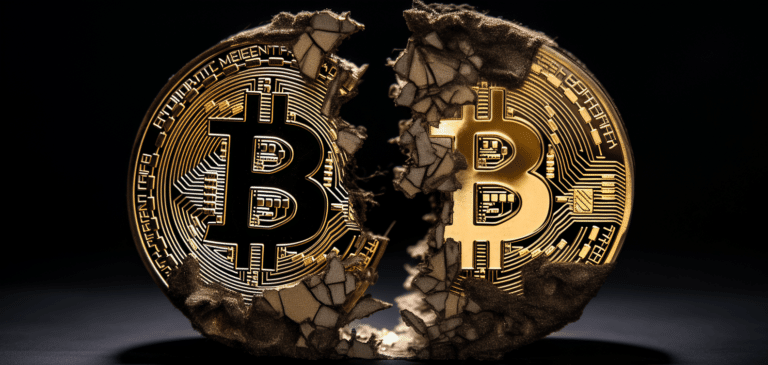 bitcoin cut in half
