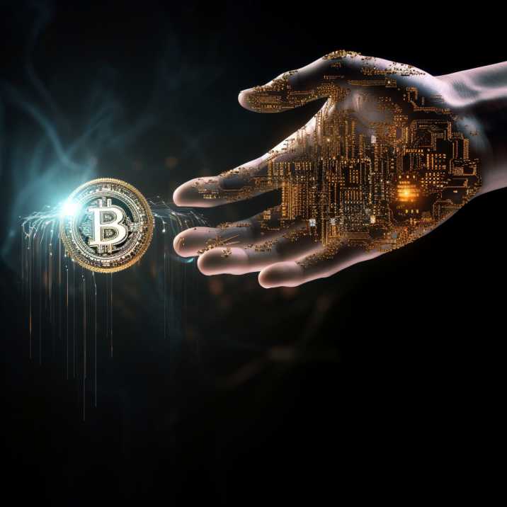 ai hand bitcoin