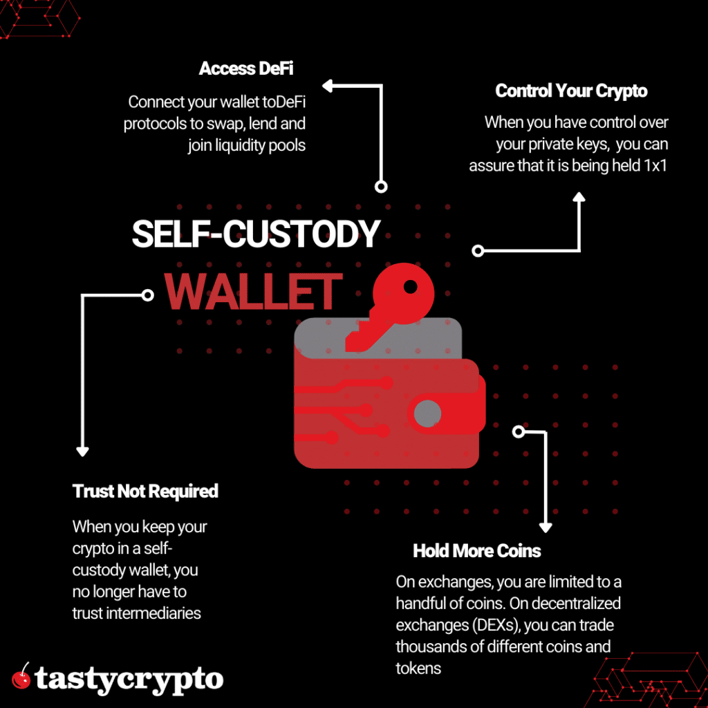 self-custody crypto wallet infographic 