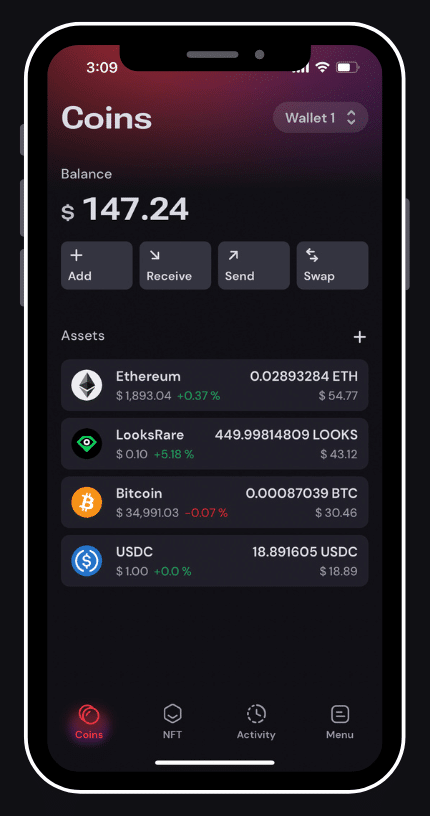 wallet screenshot ETH