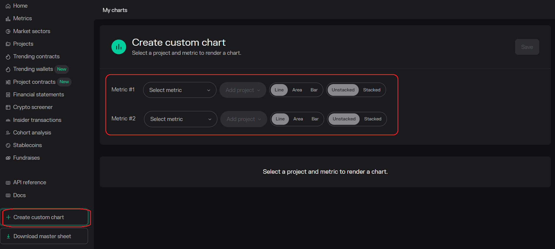 token terminal: custom alert